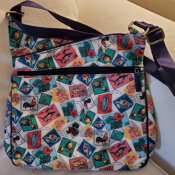 Vera Bradley Handbags - Vera Bradley Lighten Up Slim Crossbody Cuban Stamp